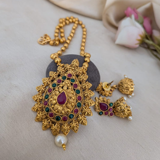 Kemp stone long necklace