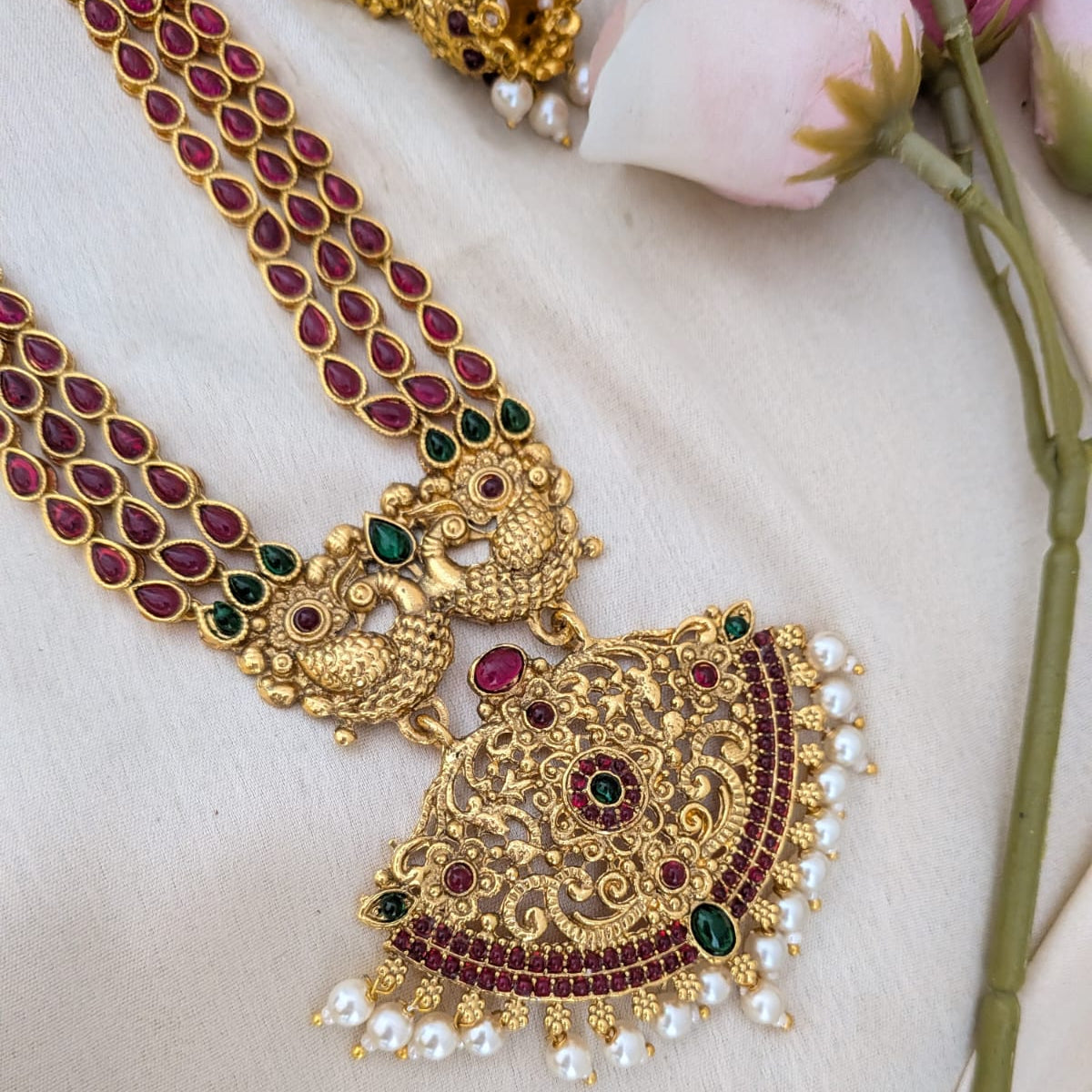 Long Bridal necklace set