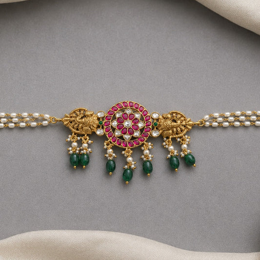 Jadau choker necklace