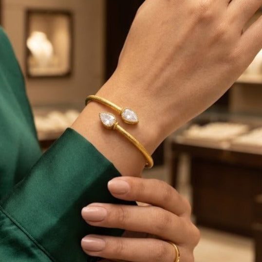 Moisannite stone kada