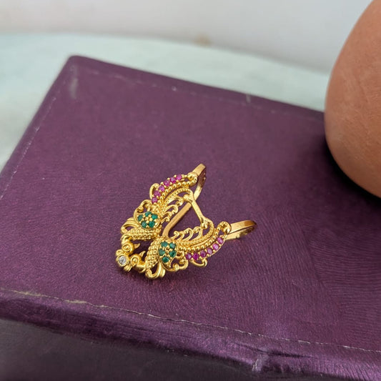 Neli  peacock design Finger ring