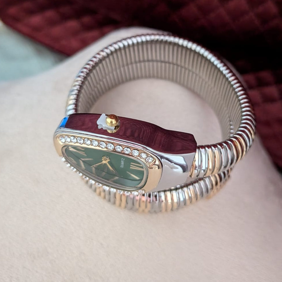 Spiral AD  stone watch