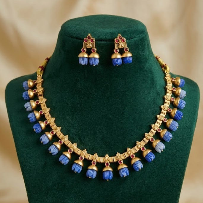 Pavazhamalli Necklace Blue