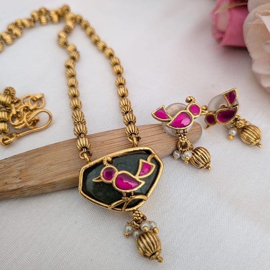 Jadau kundan long necklace