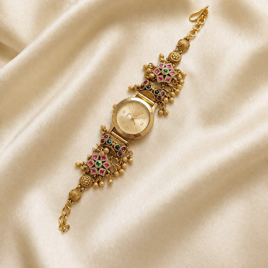 Ghongroo pattern AD and kemp stone watch