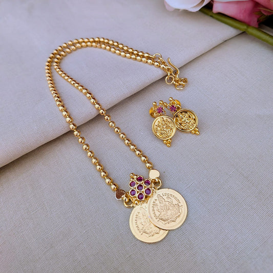 2 Coin necklace set
