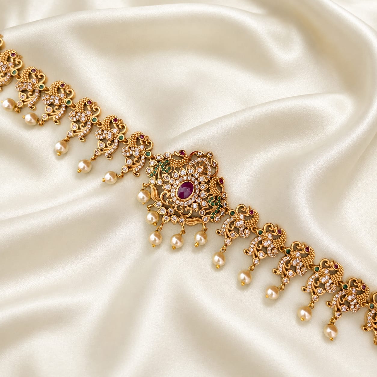Bridal Peacock Kemp Hip Chain