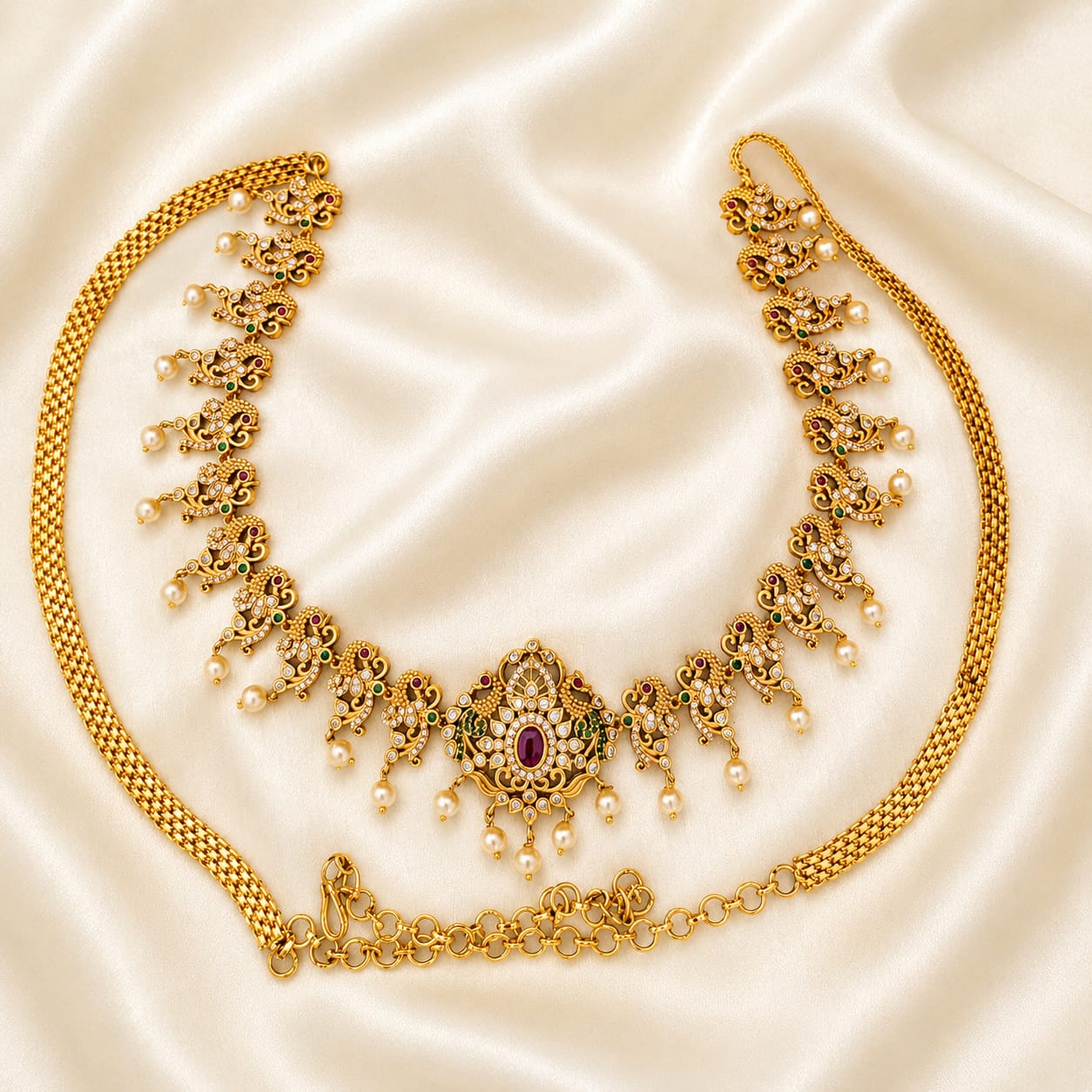 Bridal Peacock Kemp Hip Chain