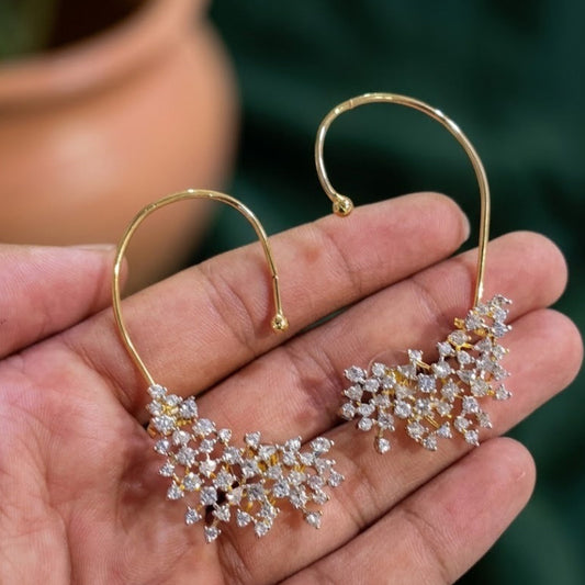 CZ stone earcuff earring