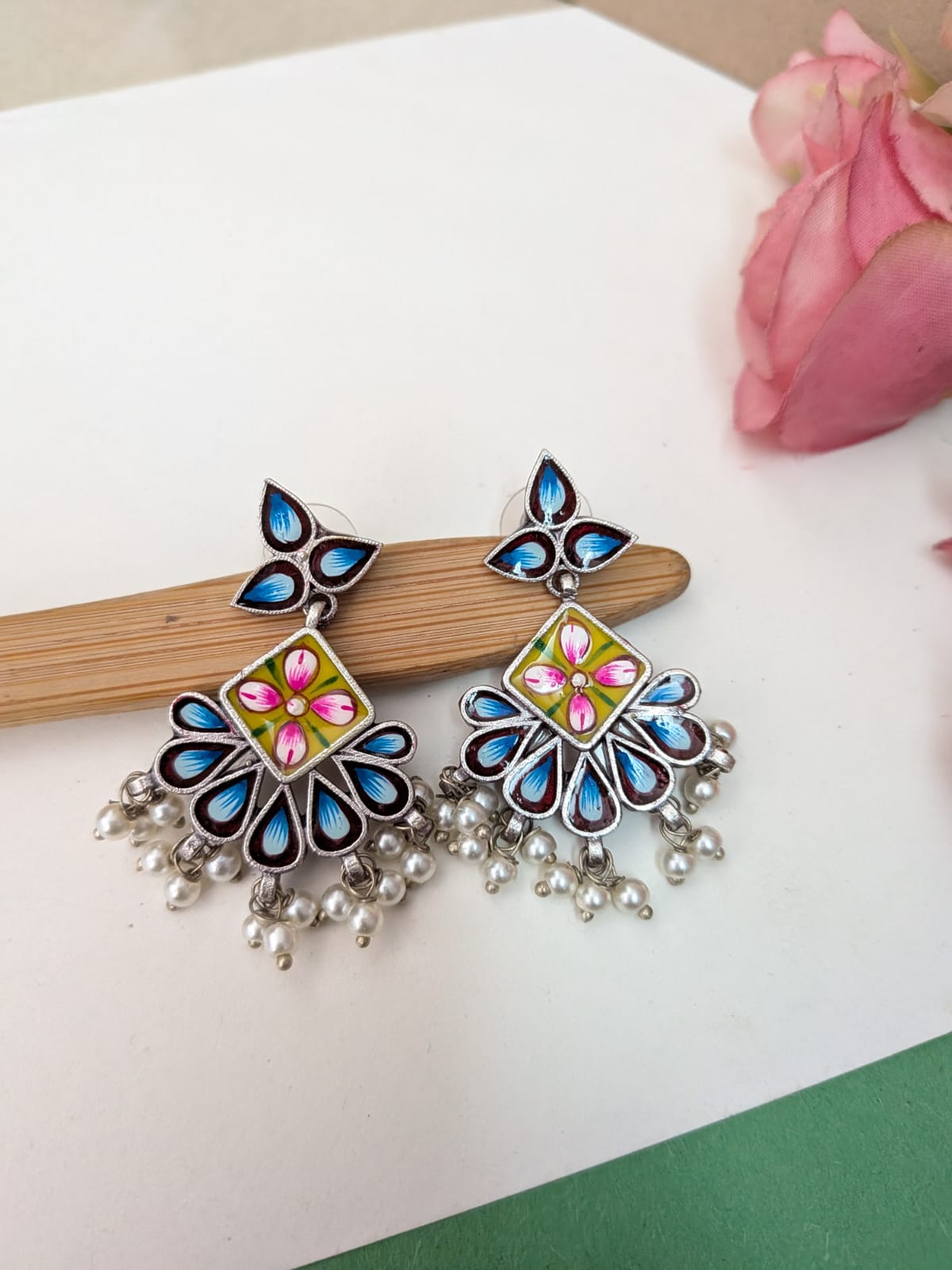SLA painted earring