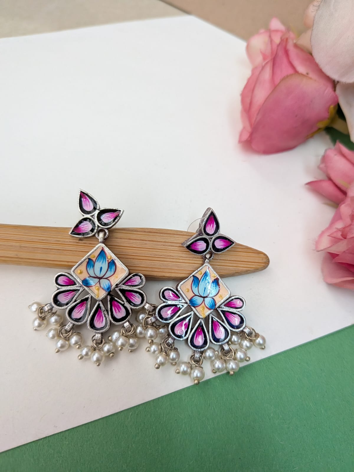 SLA painted earring