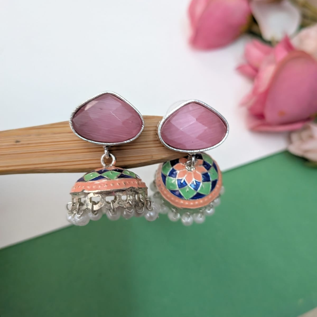 Kalamkari Painted Jhumka