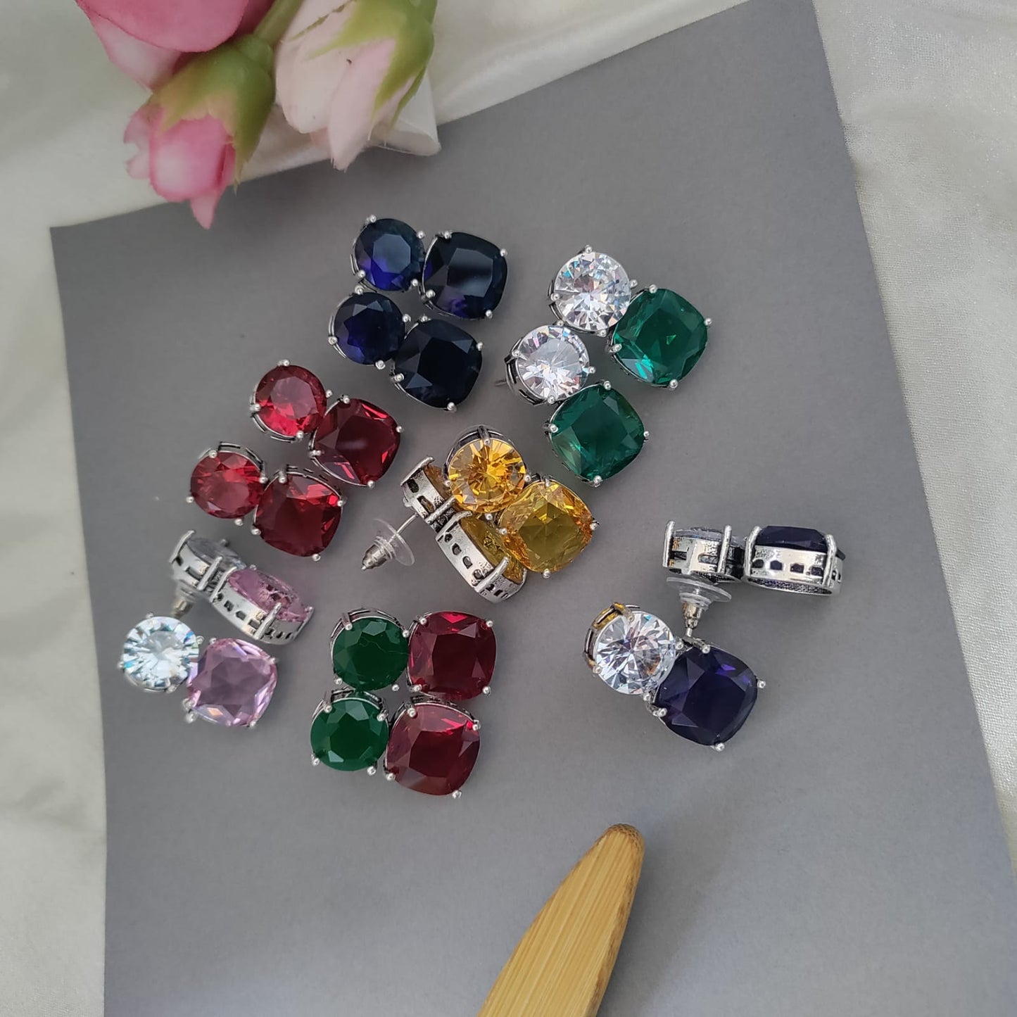 2 Stone earring