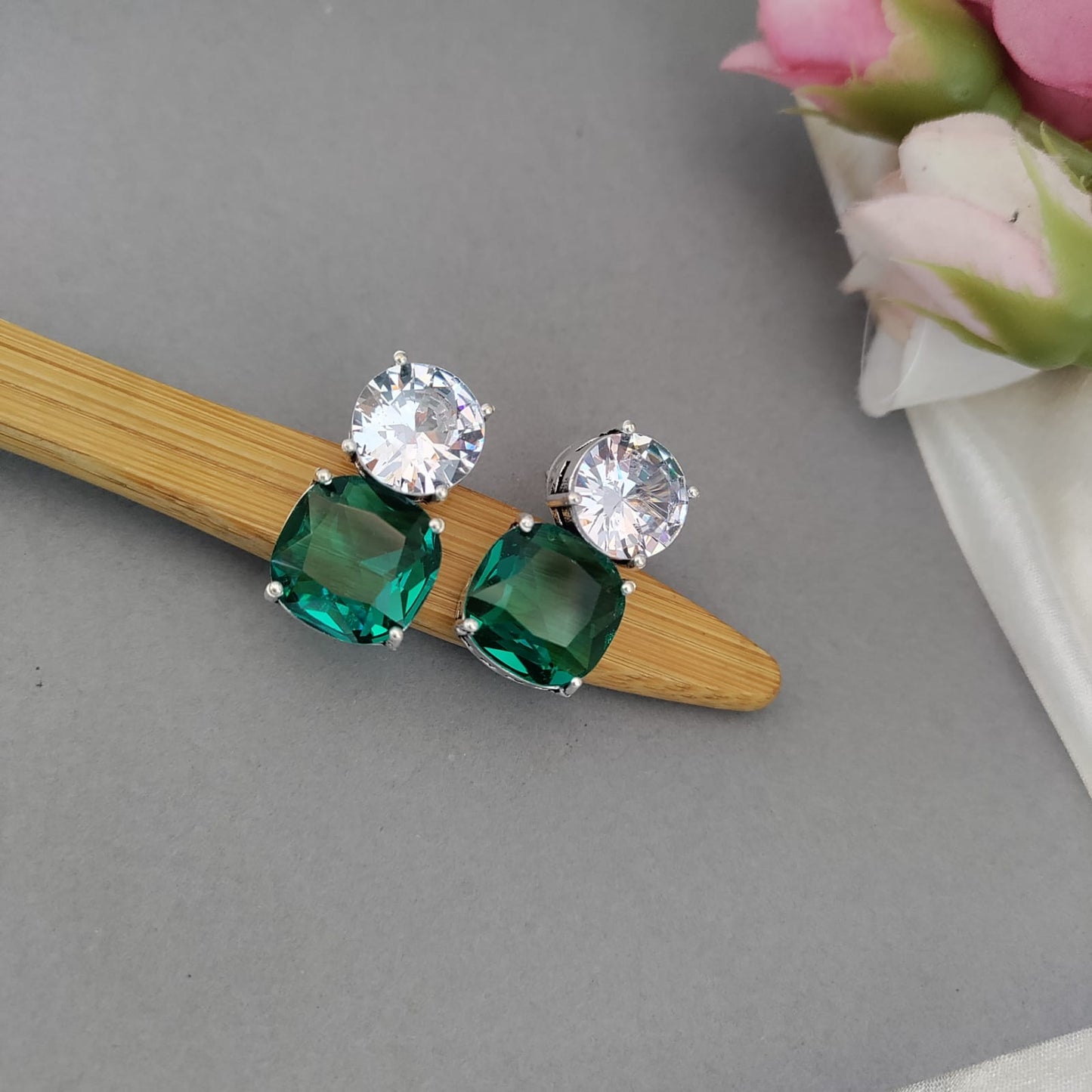 2 Stone earring