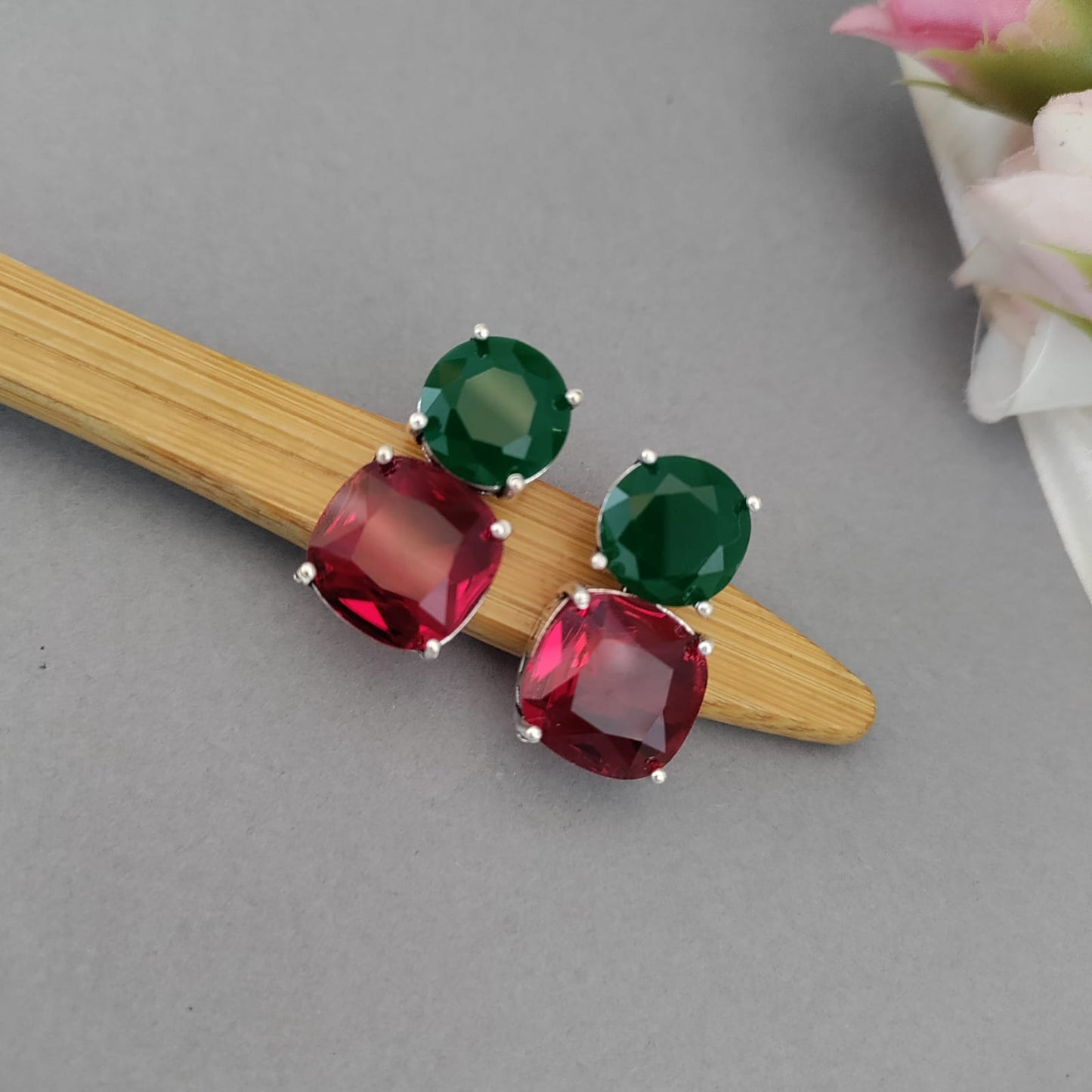 2 Stone earring