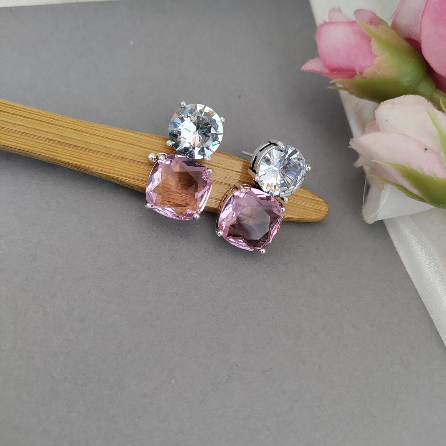 2 Stone earring