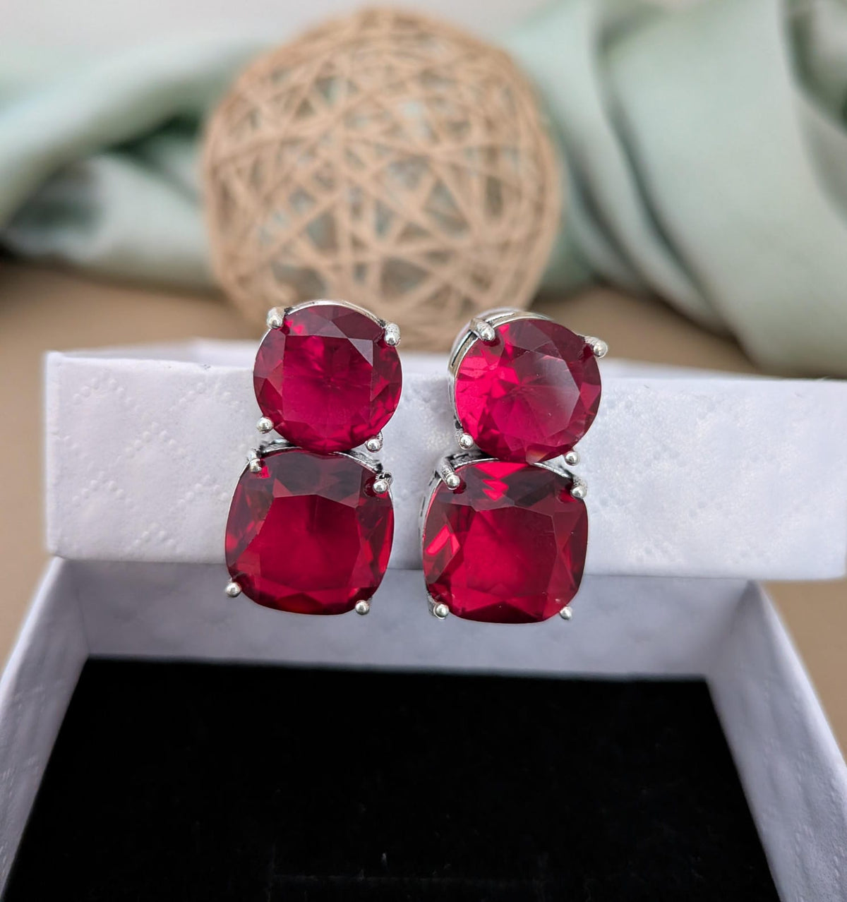 2 Stone earring