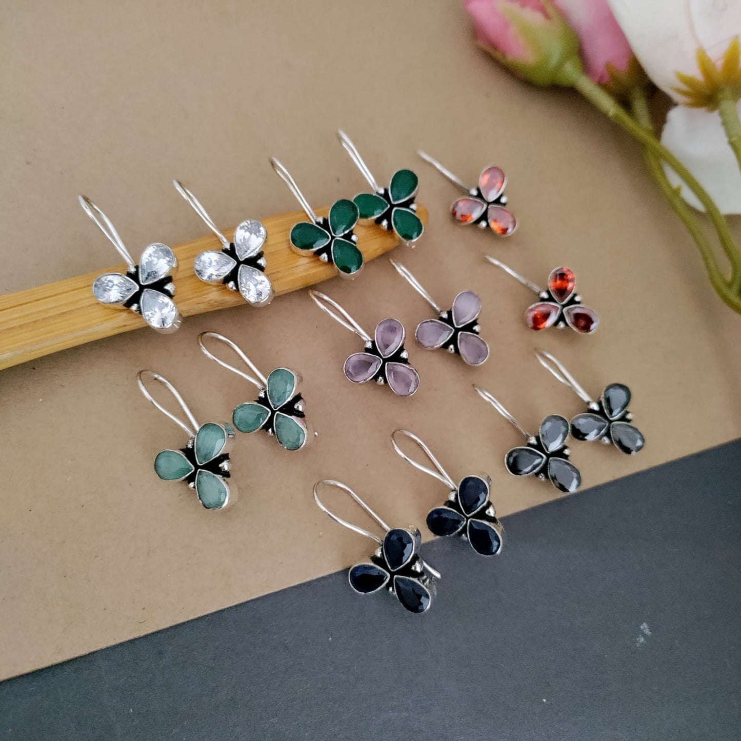 3 Stone earring