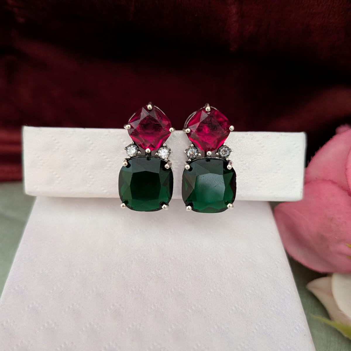 2 Stone earring