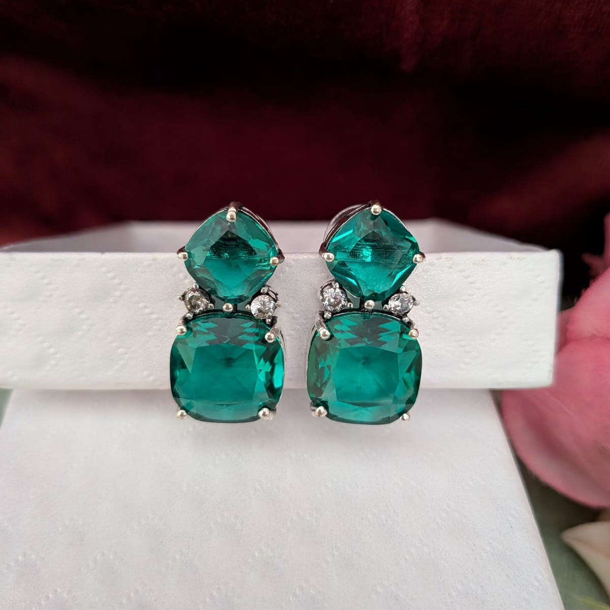 2 Stone earring