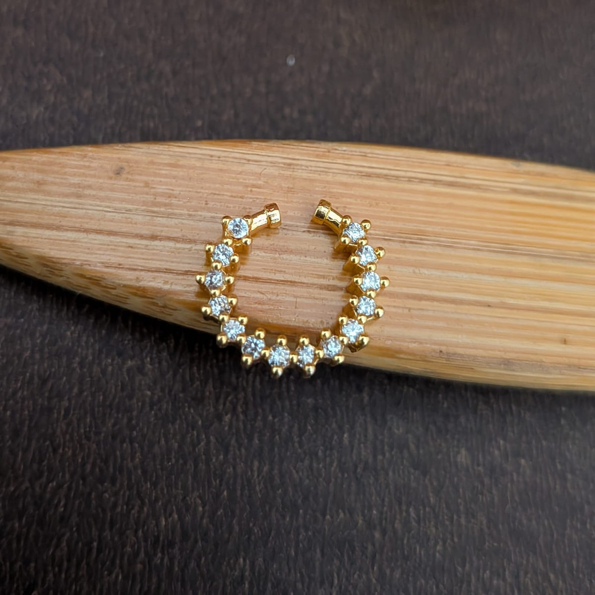 Septum Ring white AD Stone Nosepin