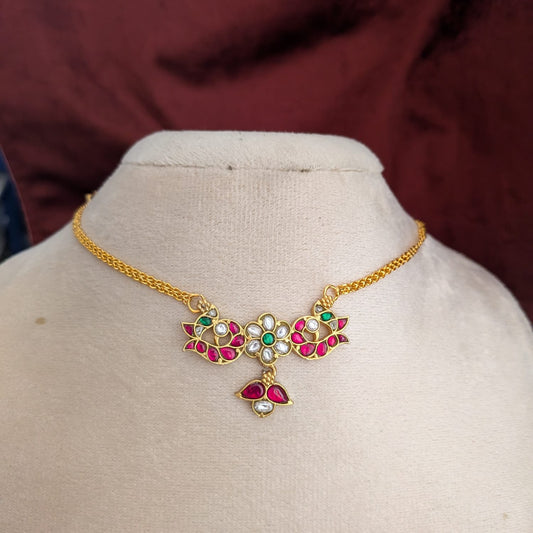 Jadau kundan Ruby  Necklace