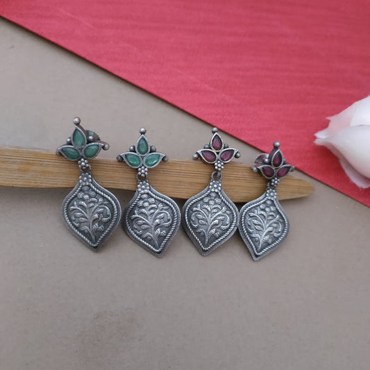 Drop 3 stone sla earring