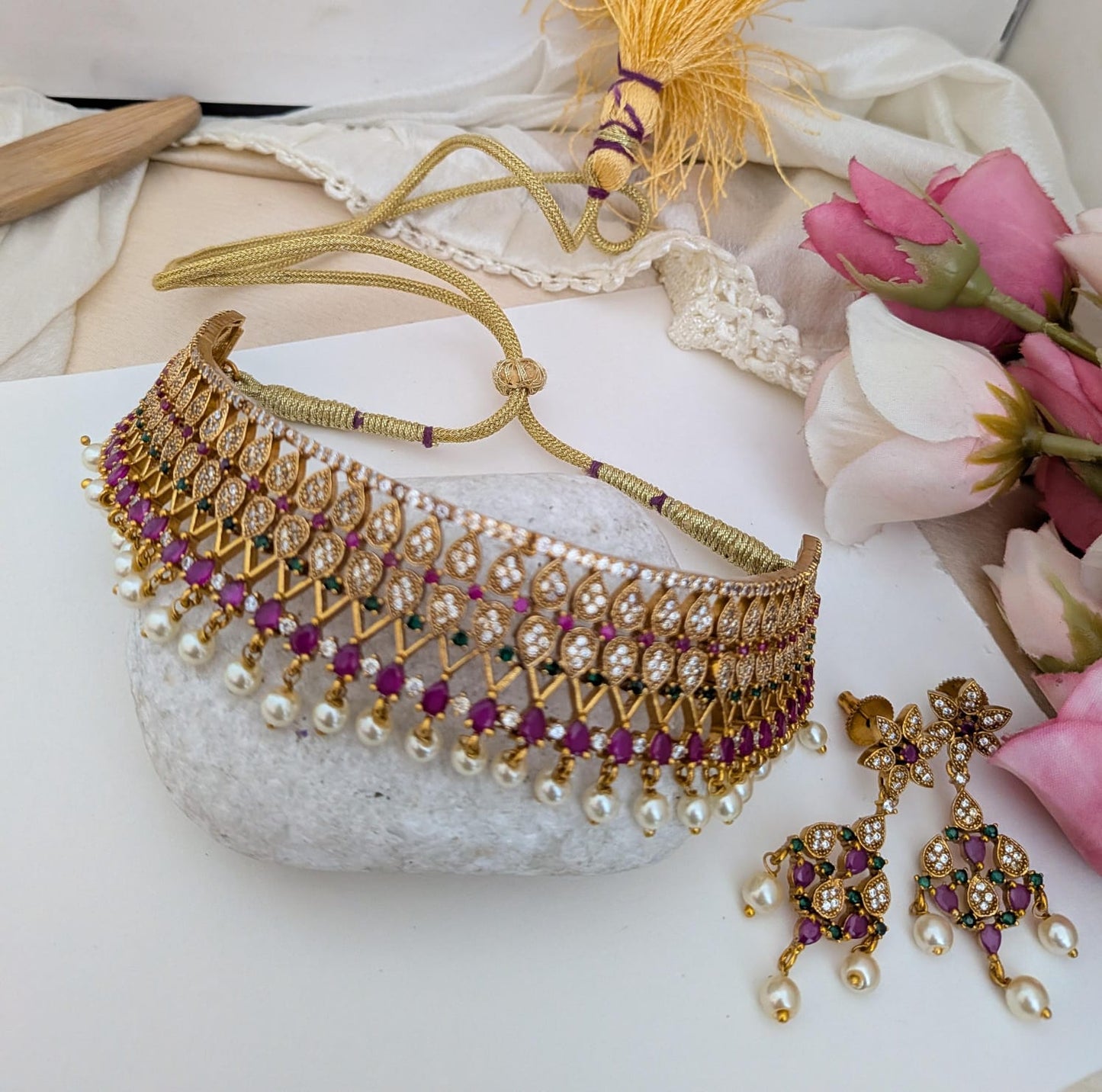 AD drop stone chocker set