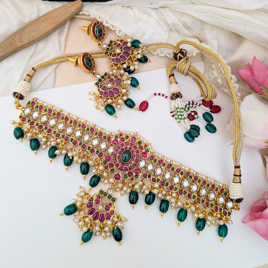 Bridal kemp stone chocker set