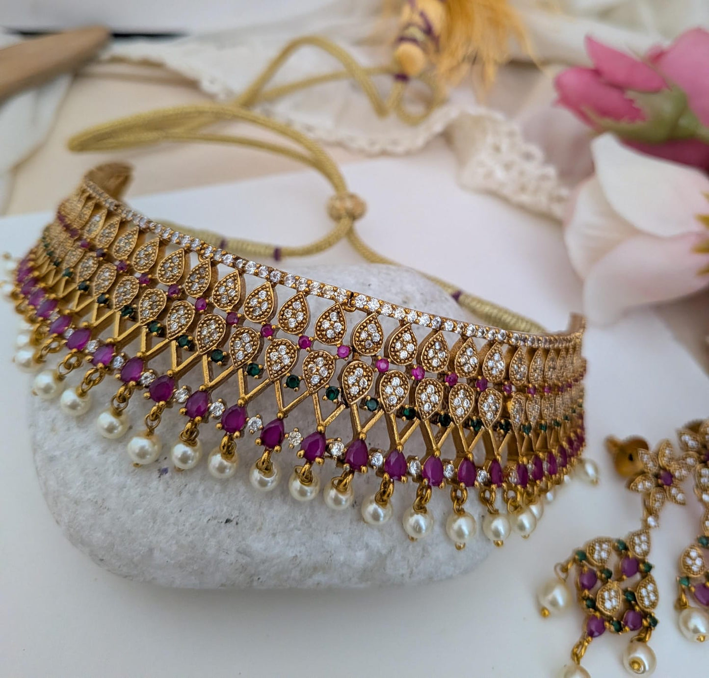 AD drop stone chocker set