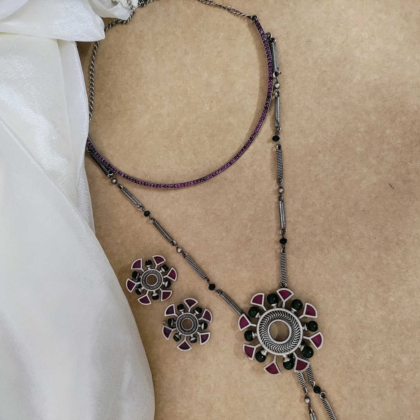 Shayagram replica Silver Replica chain set