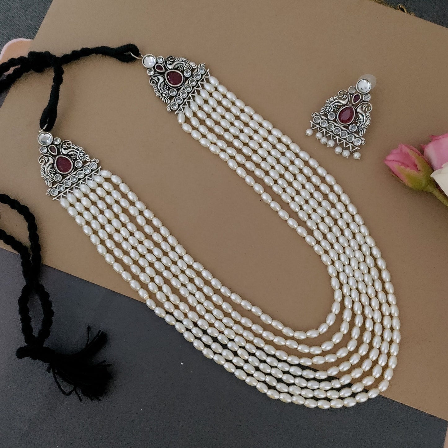 Pearl 7layer chain set
