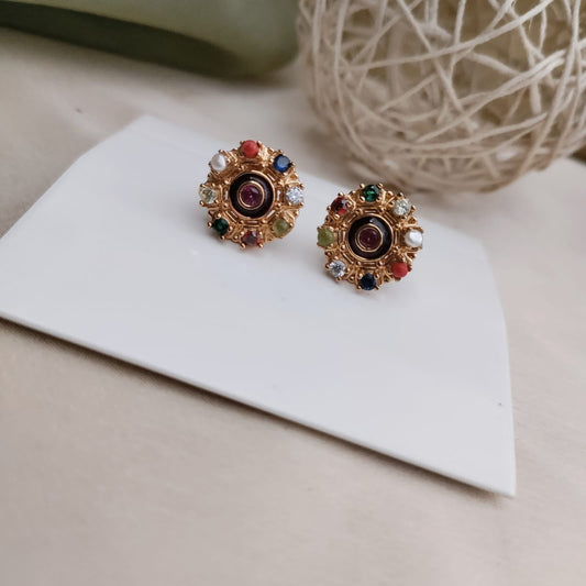 Navratna stone stud