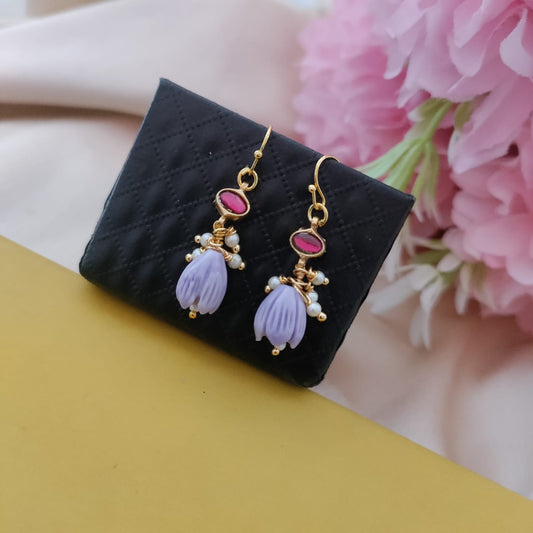 Hook Kundan Jadau stone earring