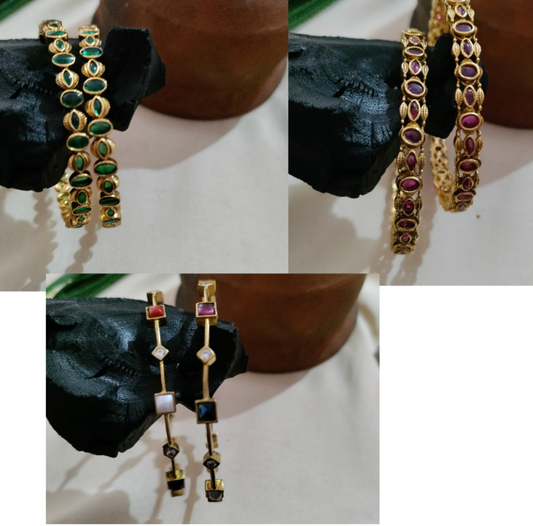 Kemp and Navratna Bangle set