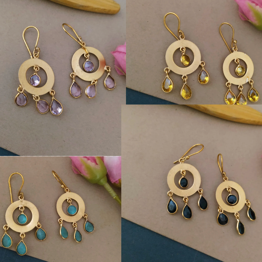 Round Stone earring