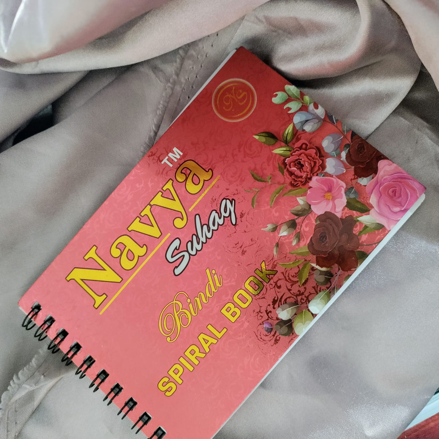 300 pcs Stone Bindi Spiral booklet - Shaded border