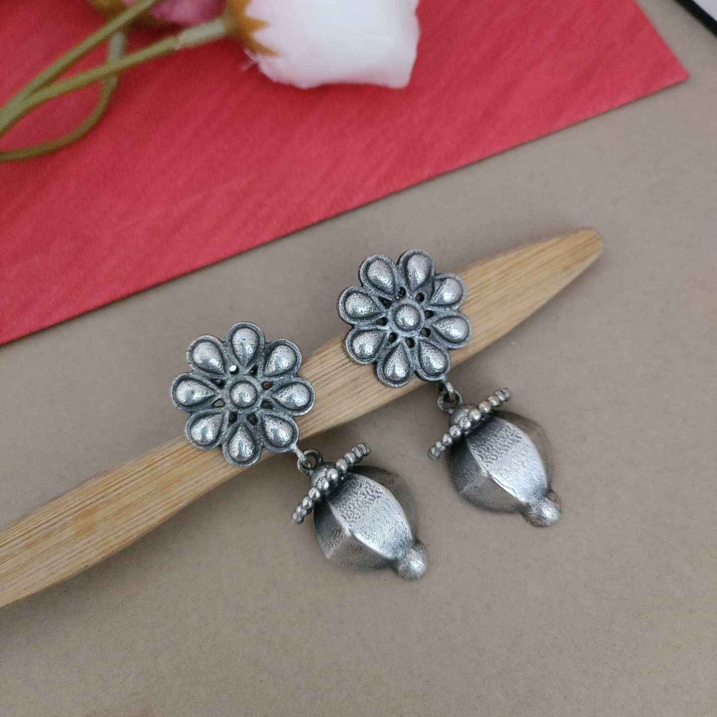 Flower sla earring