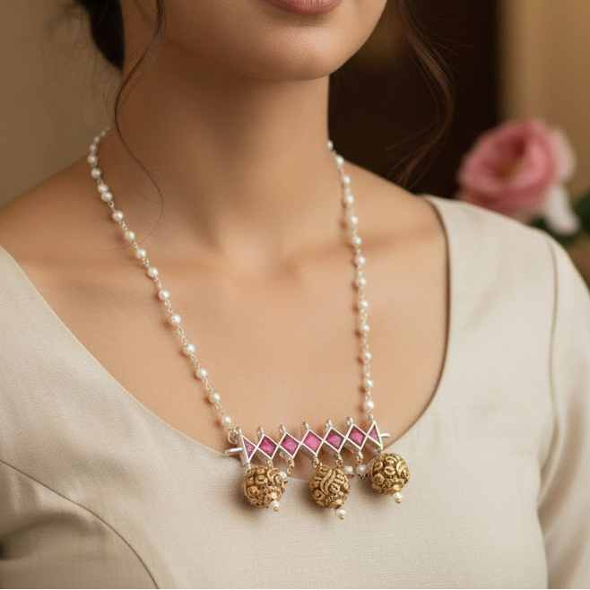 Long jadau chain