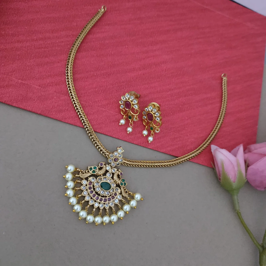 Floral Simple adigai/Choker Necklace