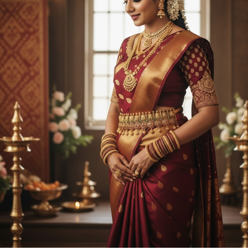 Kemp stone peacock design Bridal Hip belt