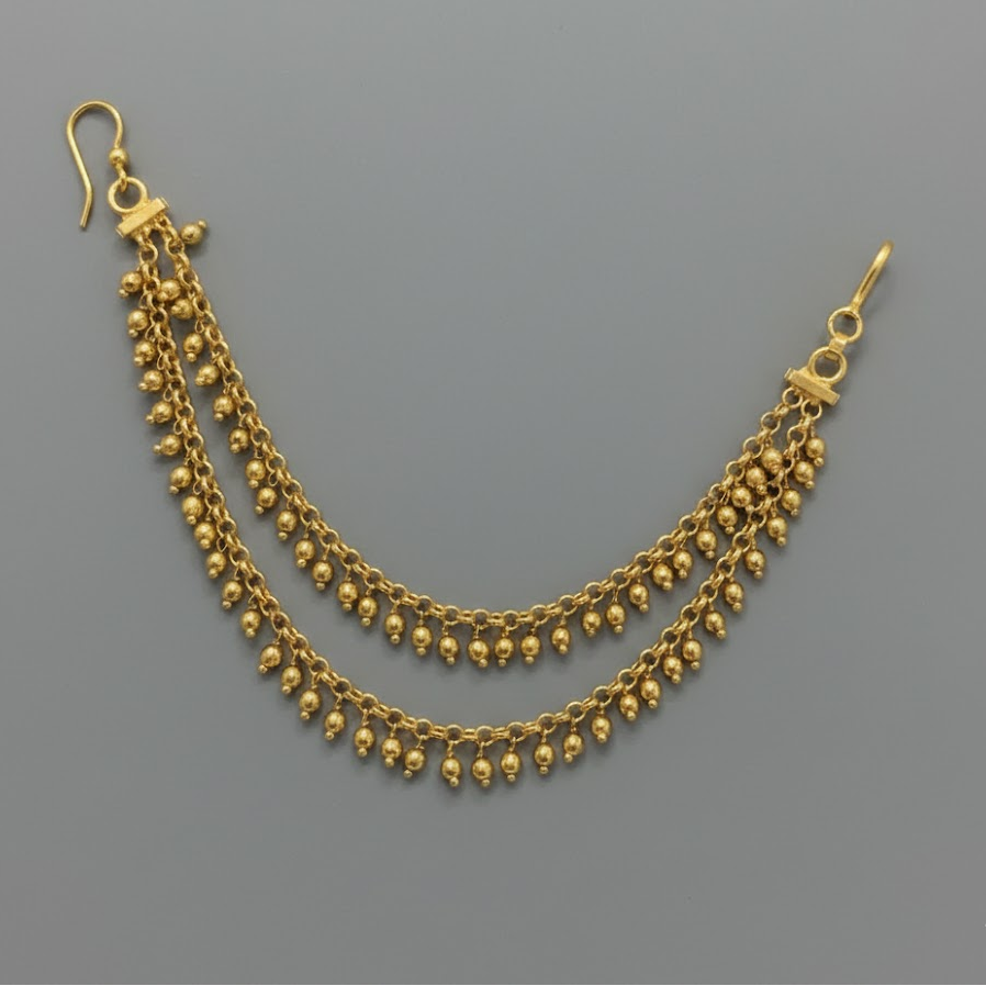 2 Layered Golden earchain