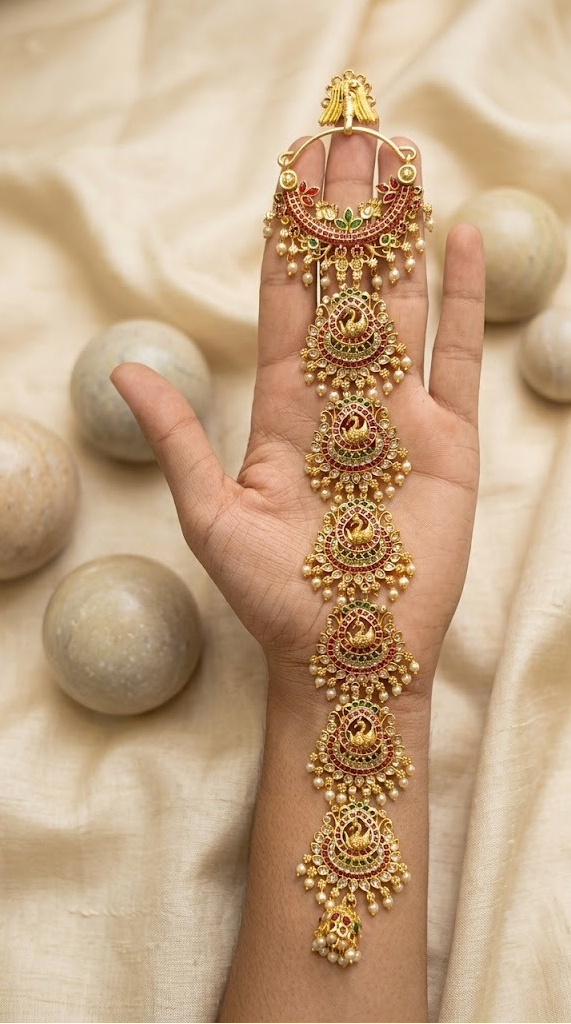 Hair Choti/ Jada billa peacock design