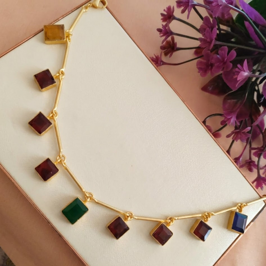 Gorgeous stone necklace set