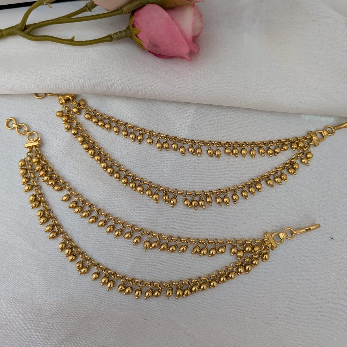 2 Layered Golden earchain