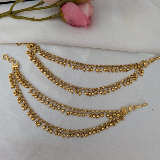 2 Layered Golden earchain