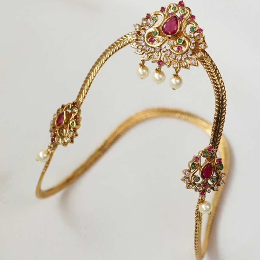 Golden Vanki/Armlet floral design bridal