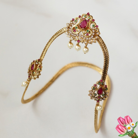 Golden Vanki/Armlet floral design bridal