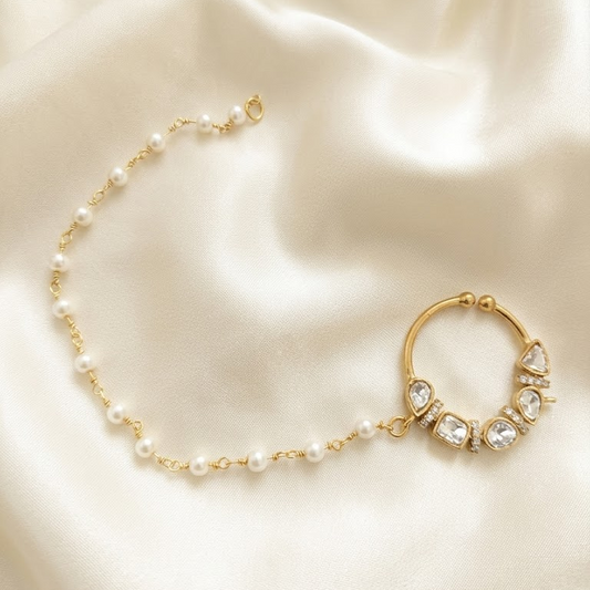 Polki stone Nosepin / Septum ring