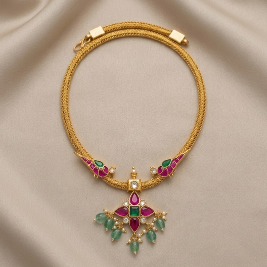 Jadau kundan  necklace